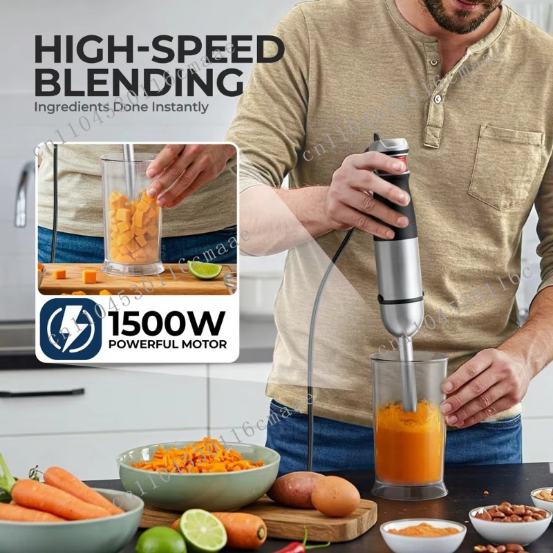 6-in-1  1200W Powerful Hand Bl - Immersion Hand Blender Set 评论和价格