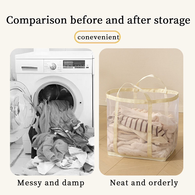Mesh Laundry Basket Nylon With - Laundry 评论和价格