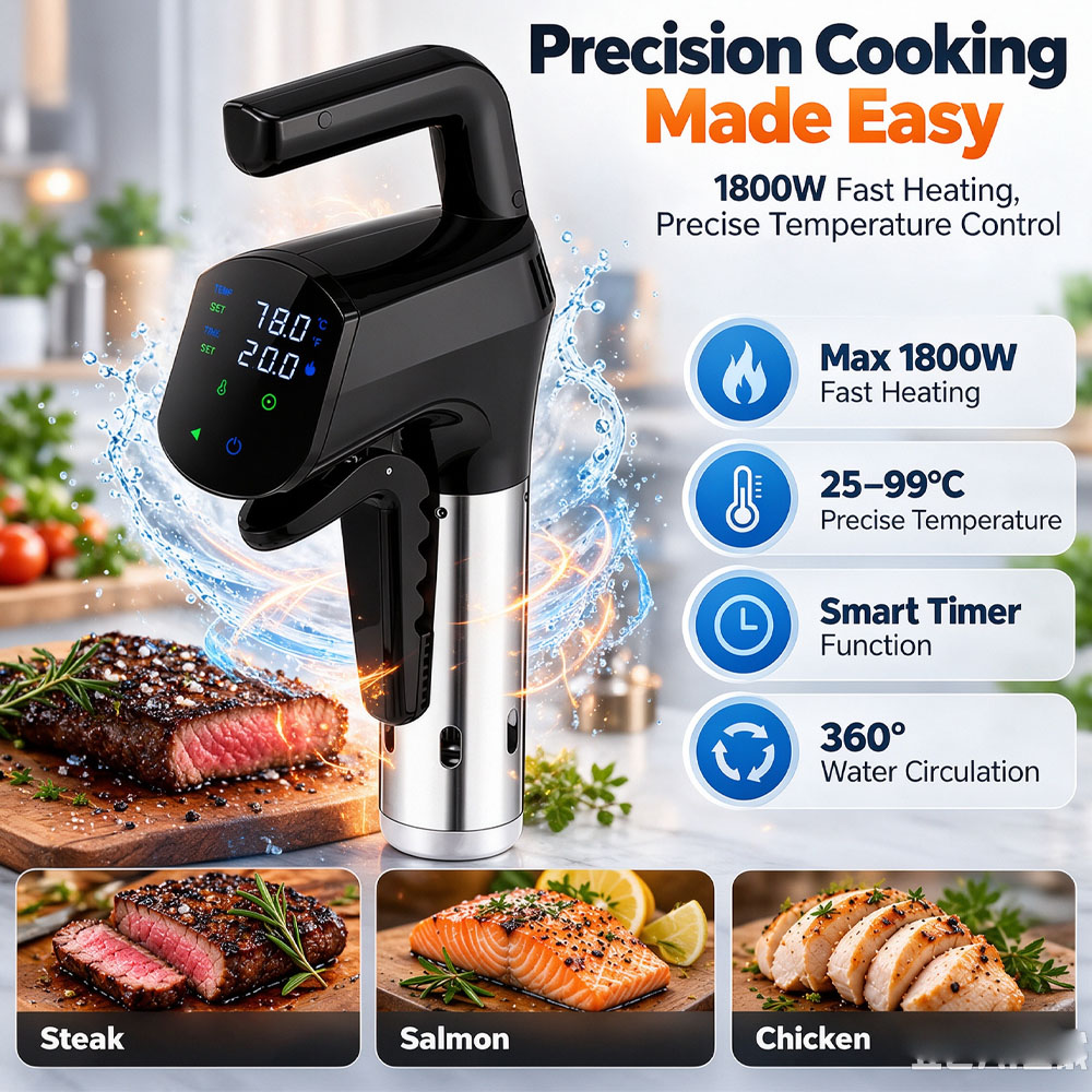 WiFi Sous Vide Cooker 1800W Im - Digital Sous Vide Precision Cooker 评论和价格