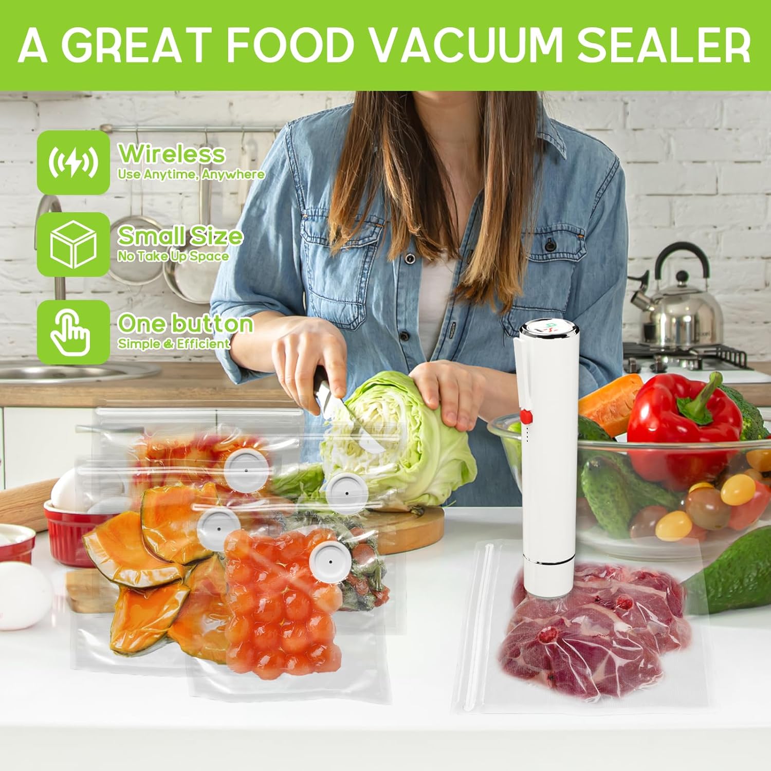 Vacuum Sealer Handheld vacuum  - Food Vacuum Sealer Machine 评论和价格